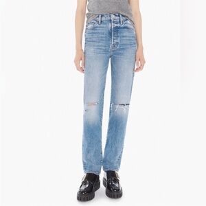 MOTHER Light Blue Straight Leg Jeans